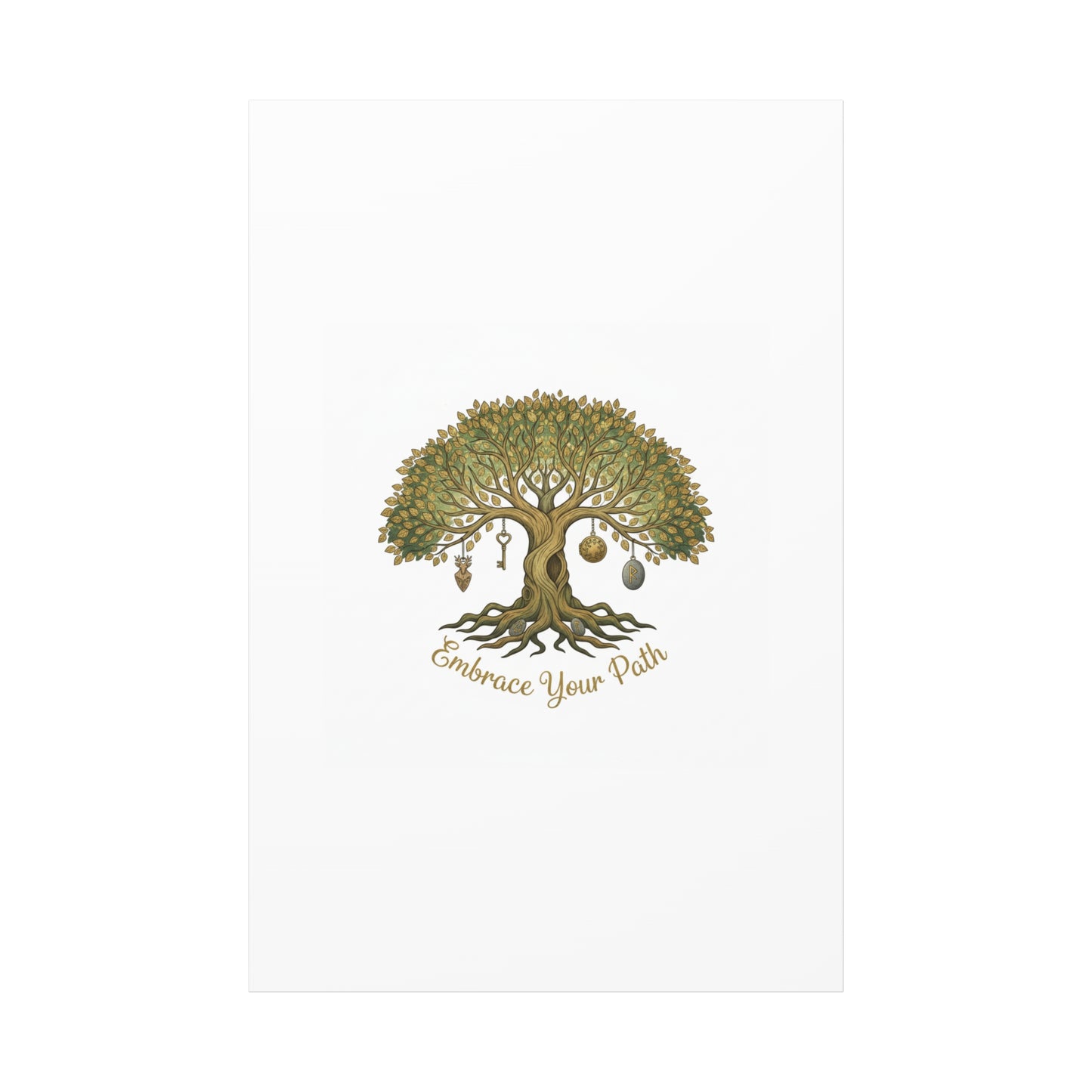 Embrace Your Path Tree Canvas Wall Art