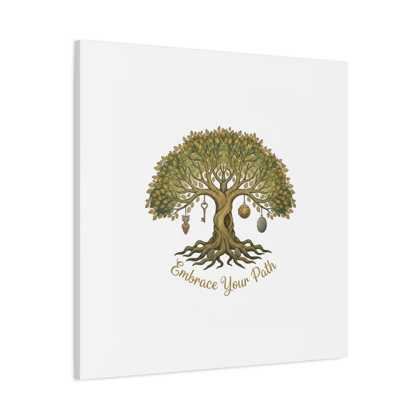 Embrace Your Path Tree Canvas Wall Art