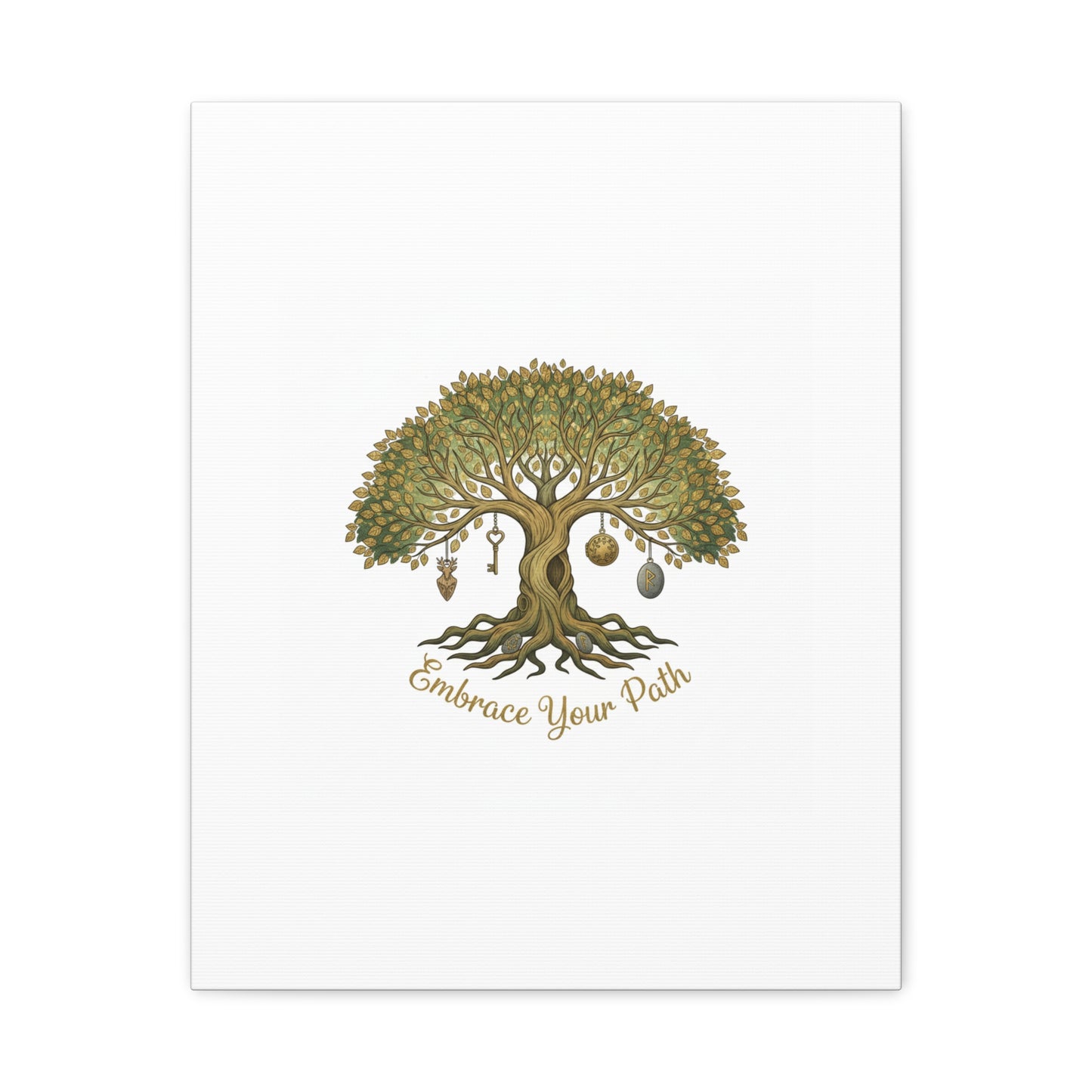 Embrace Your Path Tree Canvas Wall Art