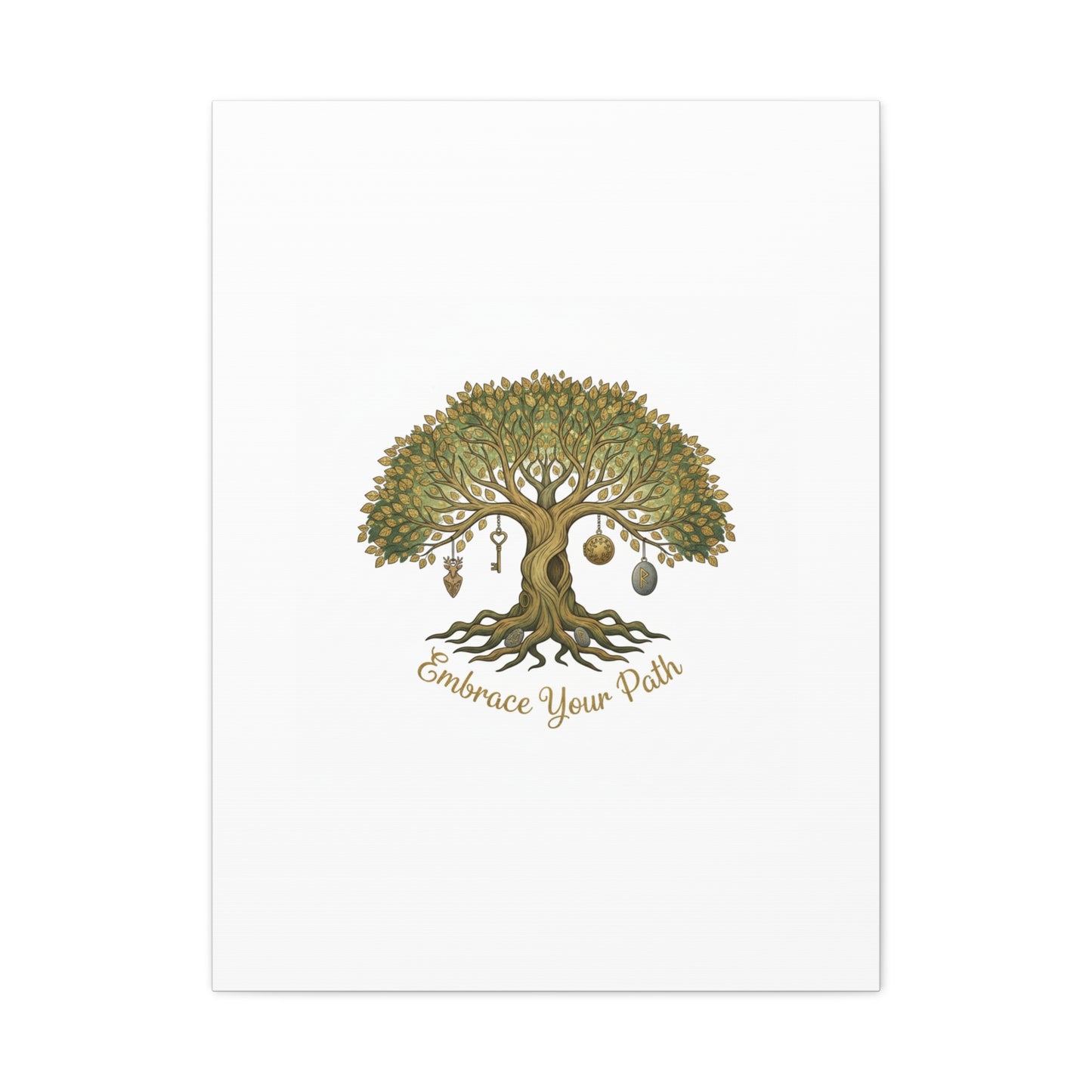 Embrace Your Path Tree Canvas Wall Art