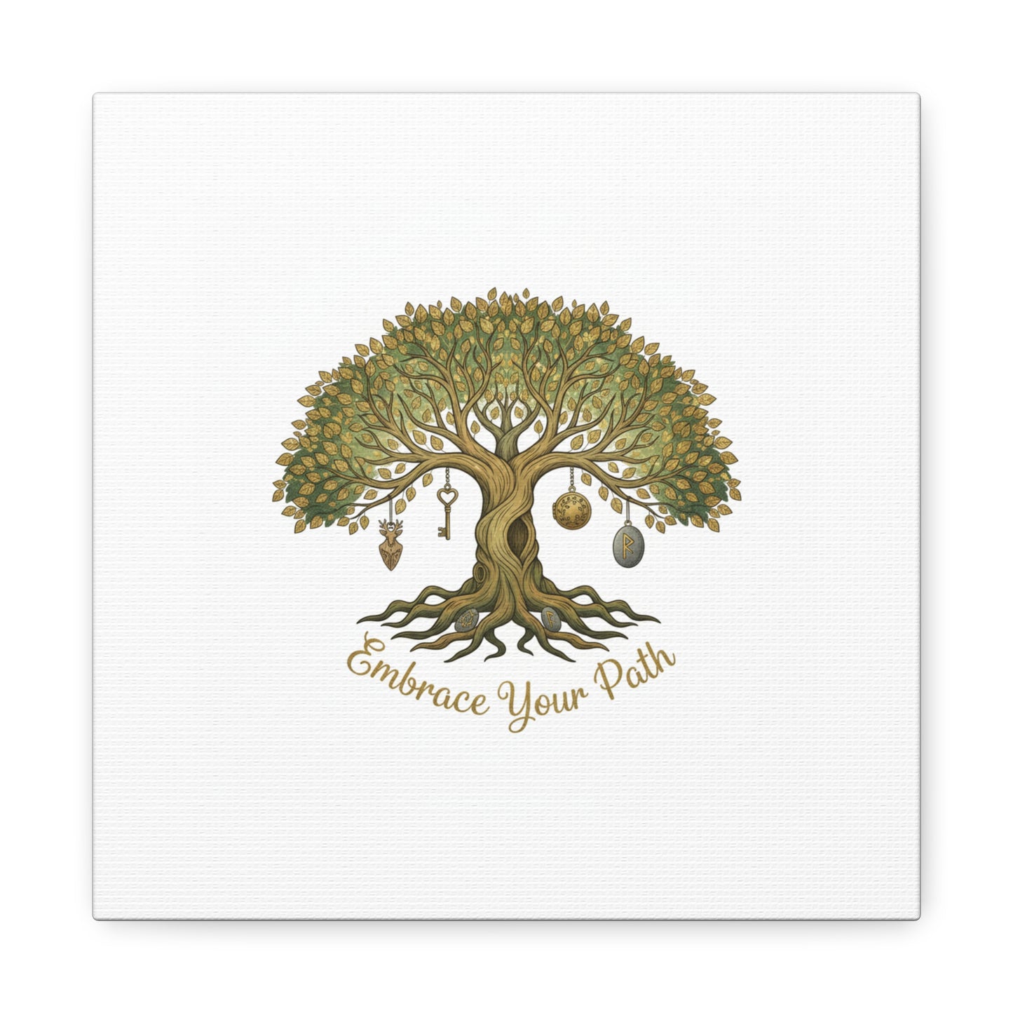 Embrace Your Path Tree Canvas Wall Art