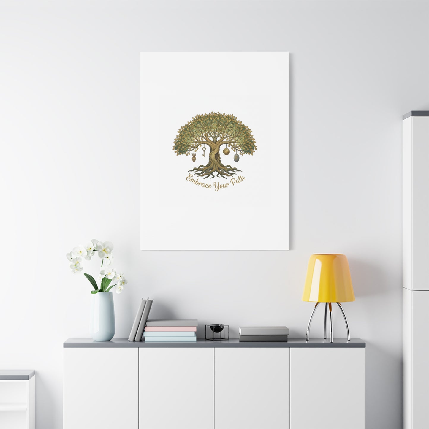 Embrace Your Path Tree Canvas Wall Art