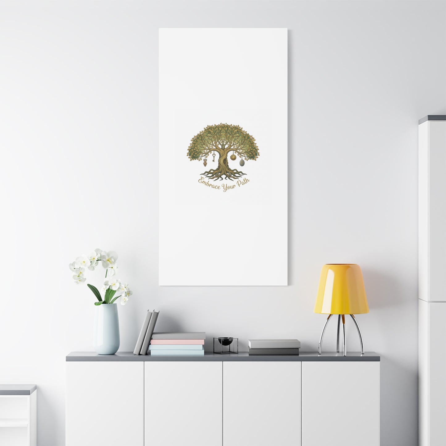 Embrace Your Path Tree Canvas Wall Art