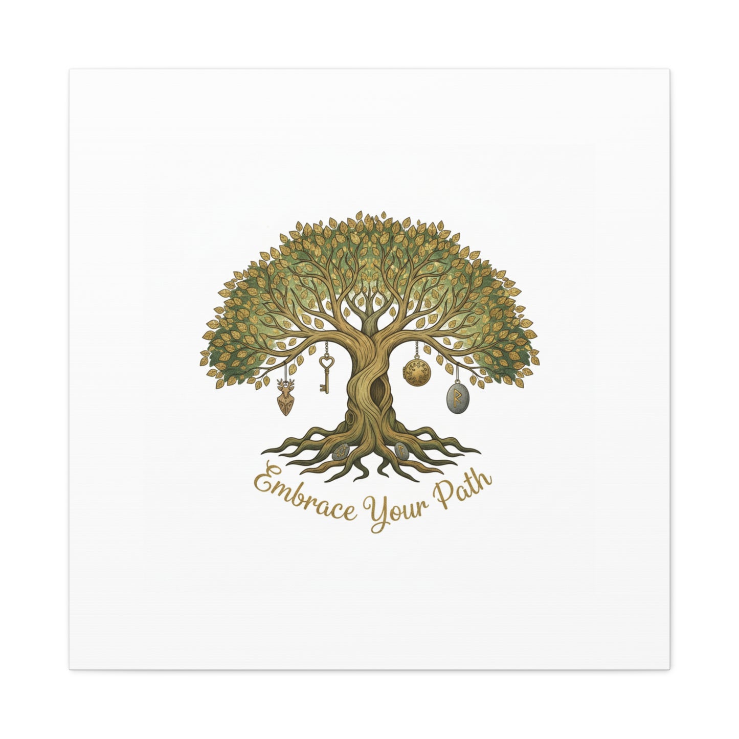 Embrace Your Path Tree Canvas Wall Art