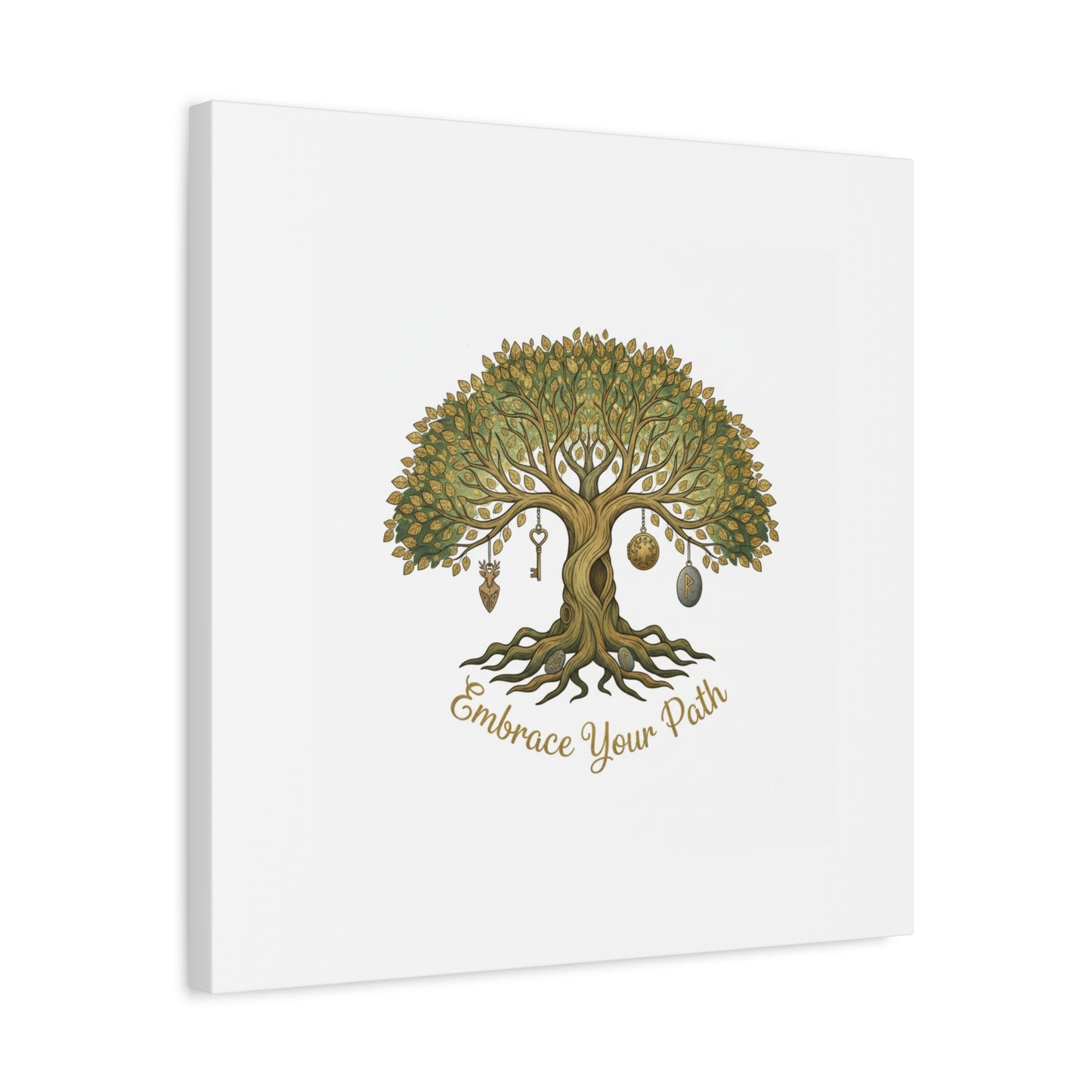 Embrace Your Path Tree Canvas Wall Art