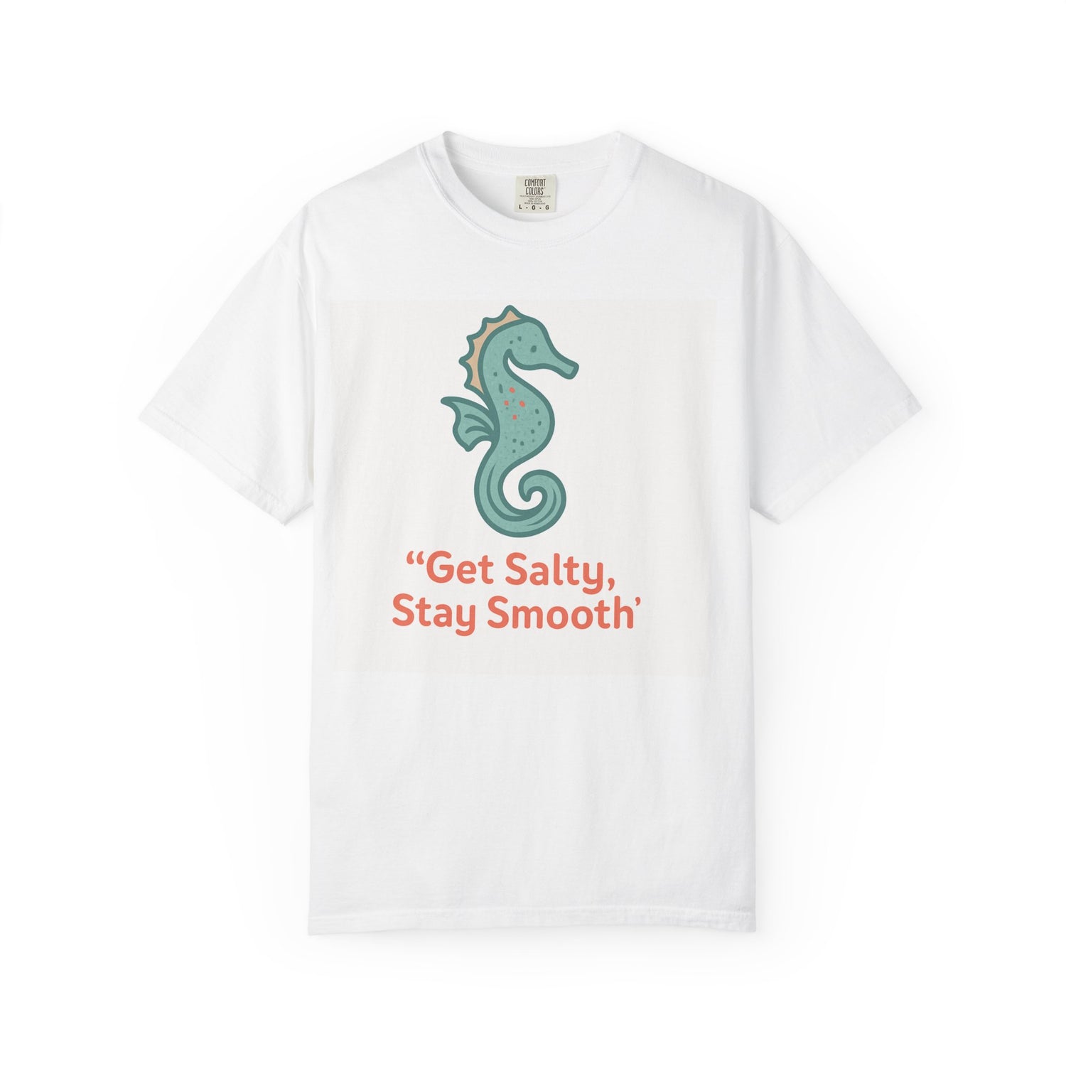 Seahorse Fun Graphic T-Shirt — Catchy Beachy Ocean Vibe - Native Salt Scrubs