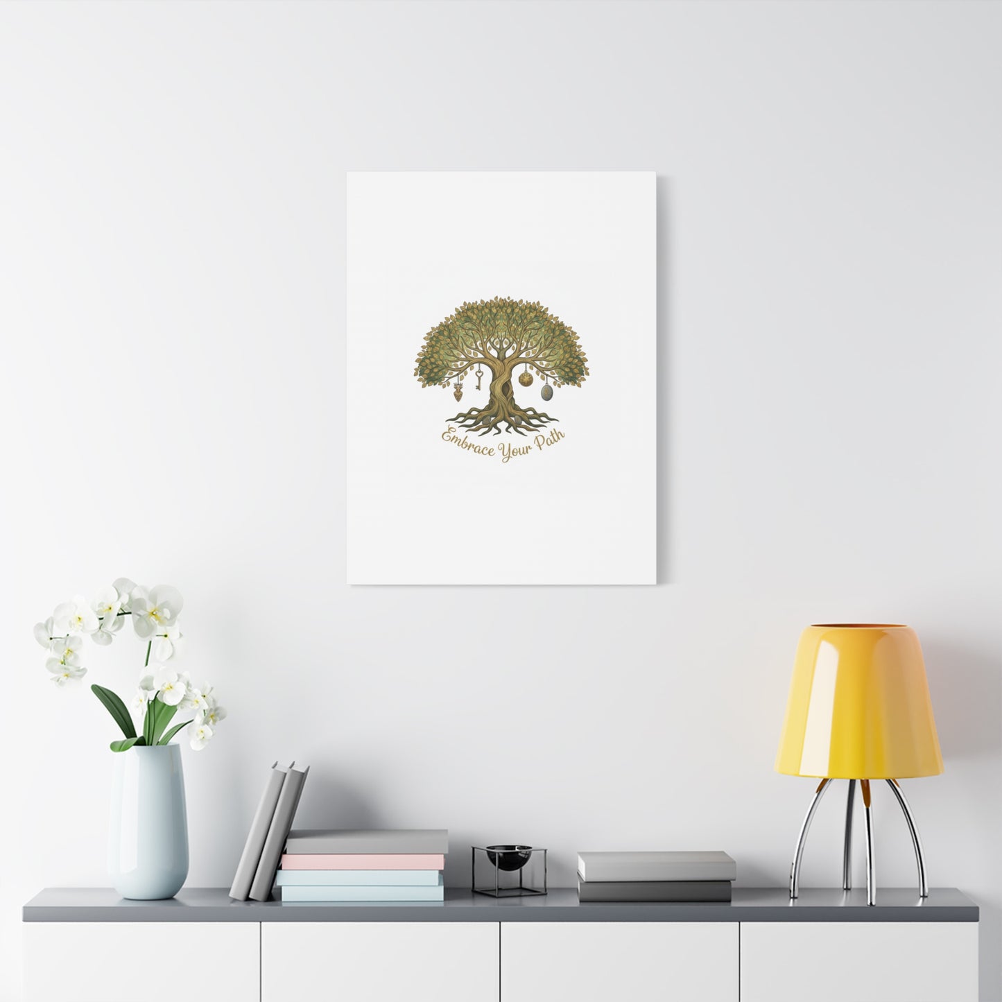 Embrace Your Path Tree Canvas Wall Art
