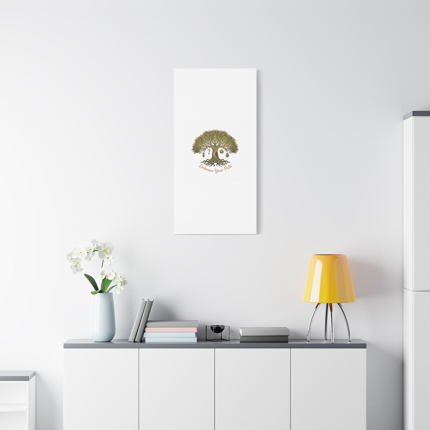 Embrace Your Path Tree Canvas Wall Art