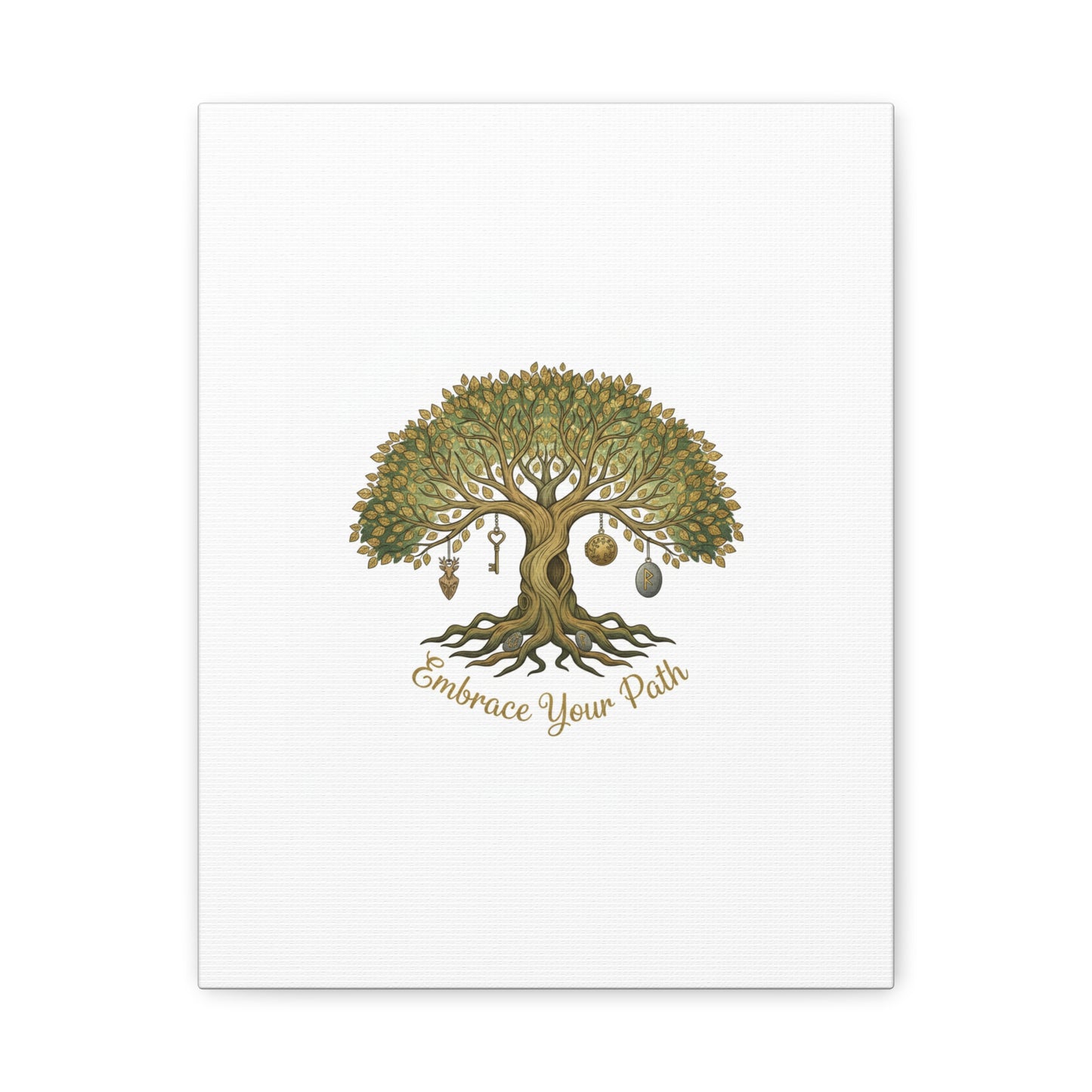 Embrace Your Path Tree Canvas Wall Art