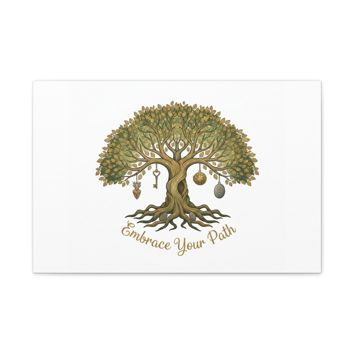 Embrace Your Path Tree Canvas Wall Art