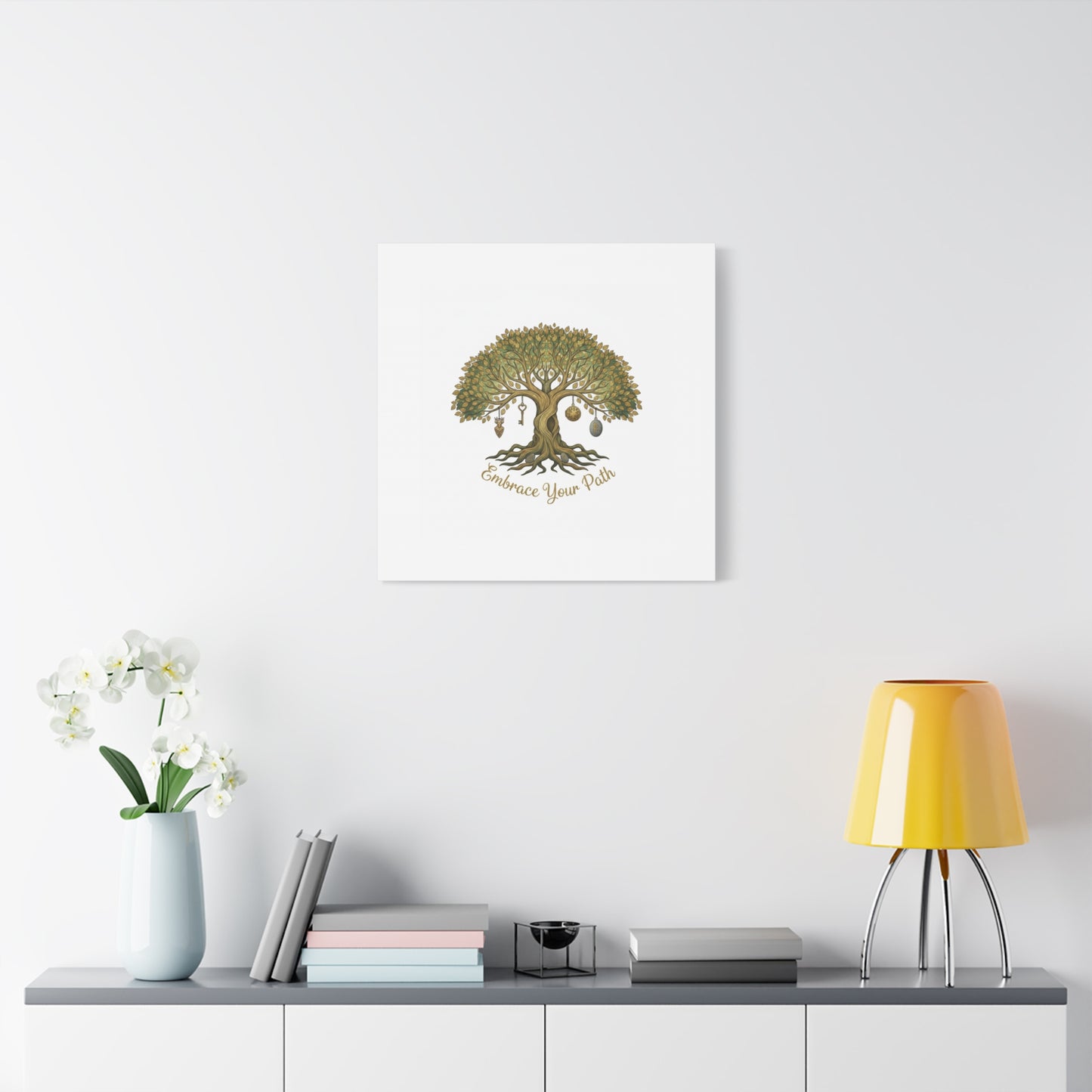 Embrace Your Path Tree Canvas Wall Art
