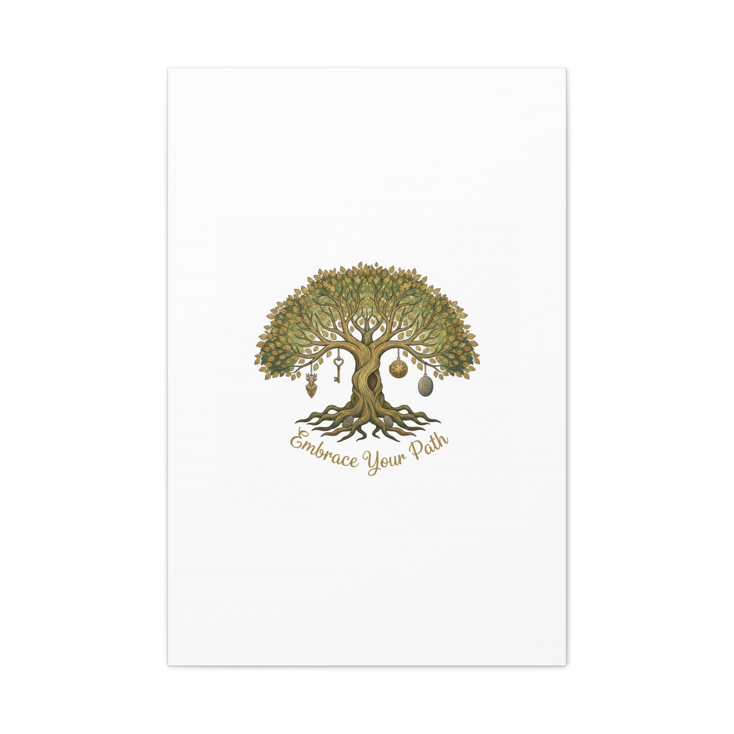 Embrace Your Path Tree Canvas Wall Art