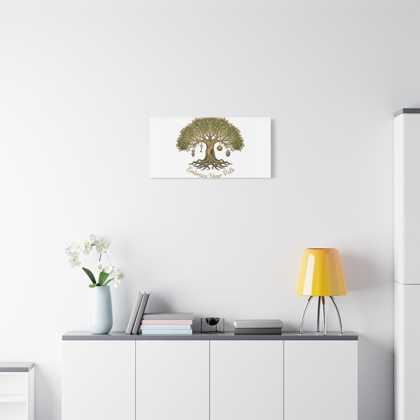 Embrace Your Path Tree Canvas Wall Art