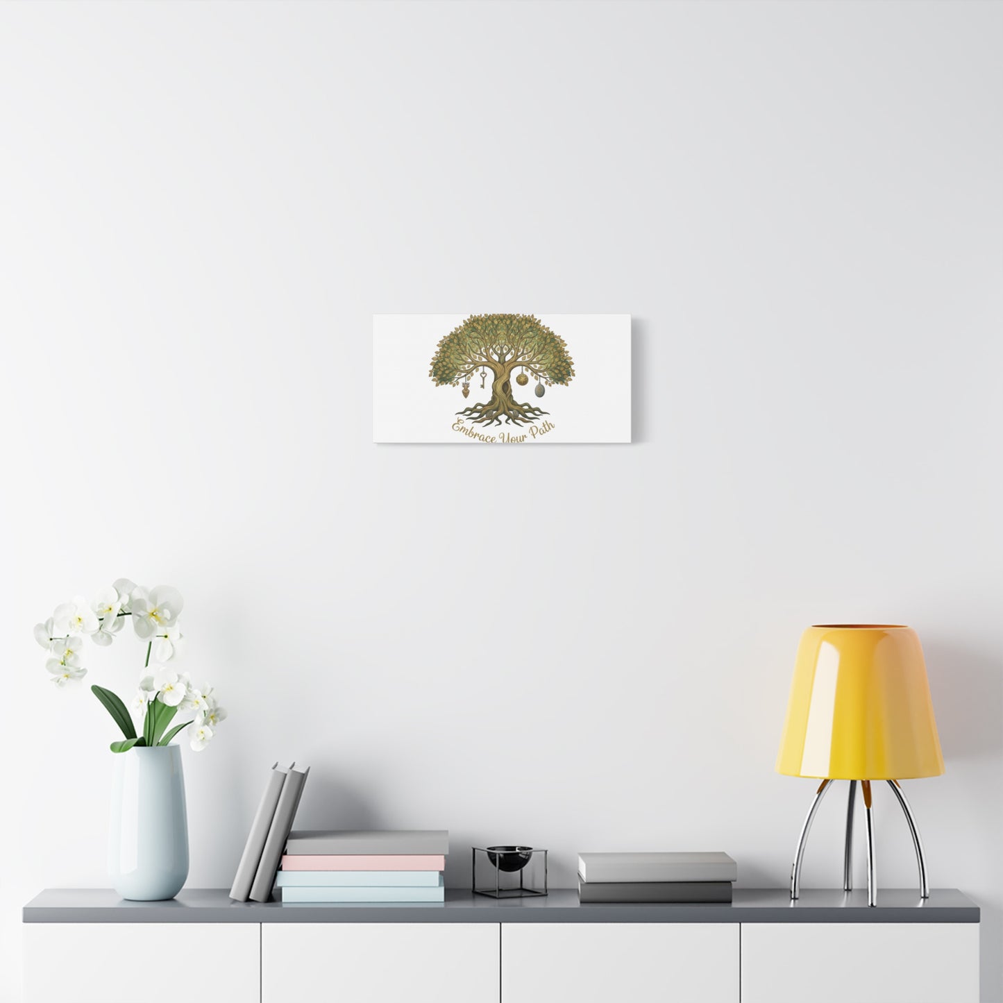 Embrace Your Path Tree Canvas Wall Art