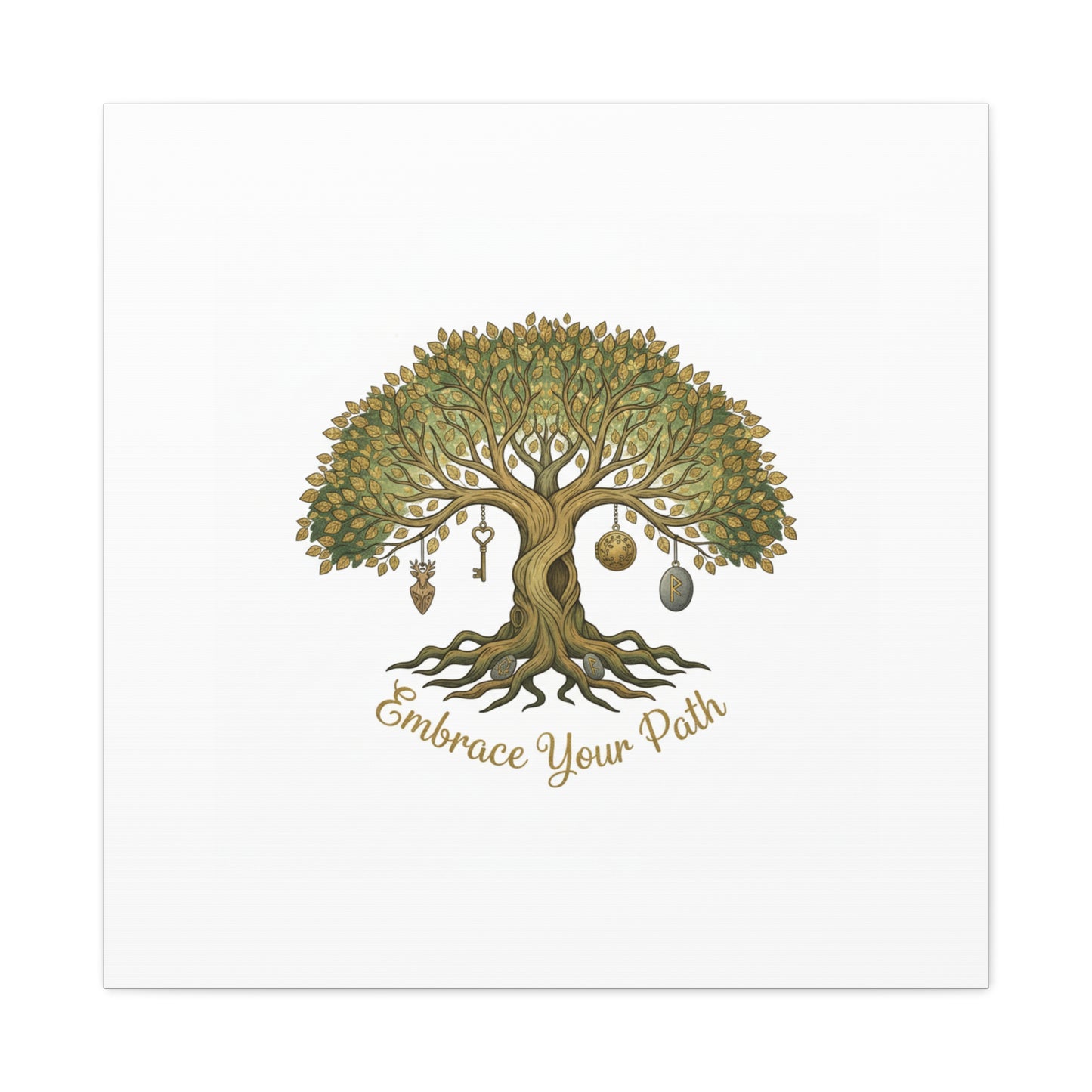 Embrace Your Path Tree Canvas Wall Art