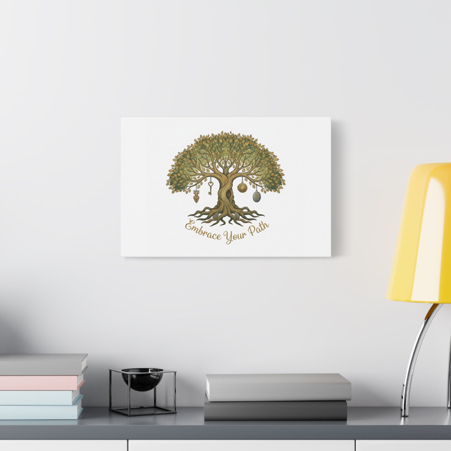 Embrace Your Path Tree Canvas Wall Art