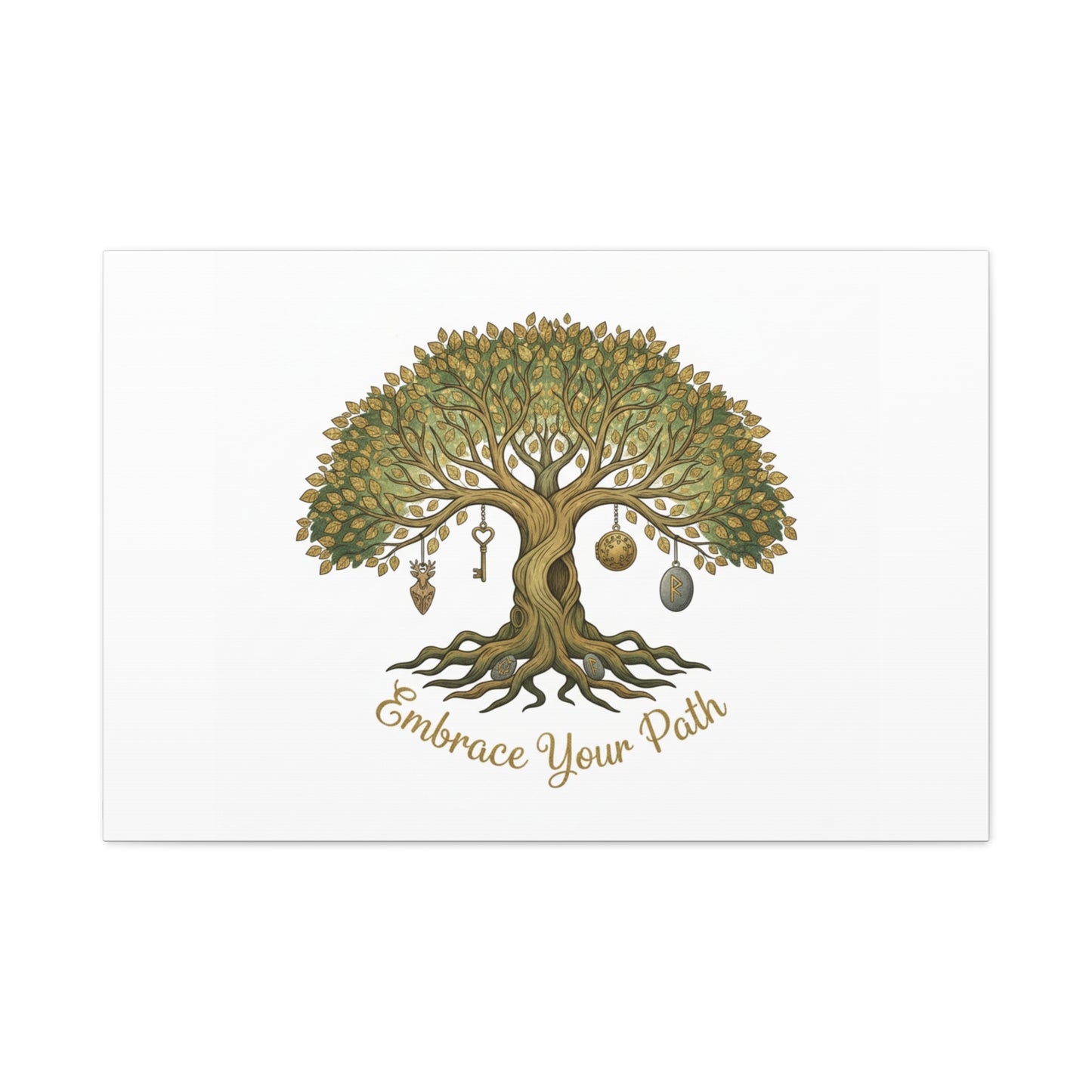 Embrace Your Path Tree Canvas Wall Art
