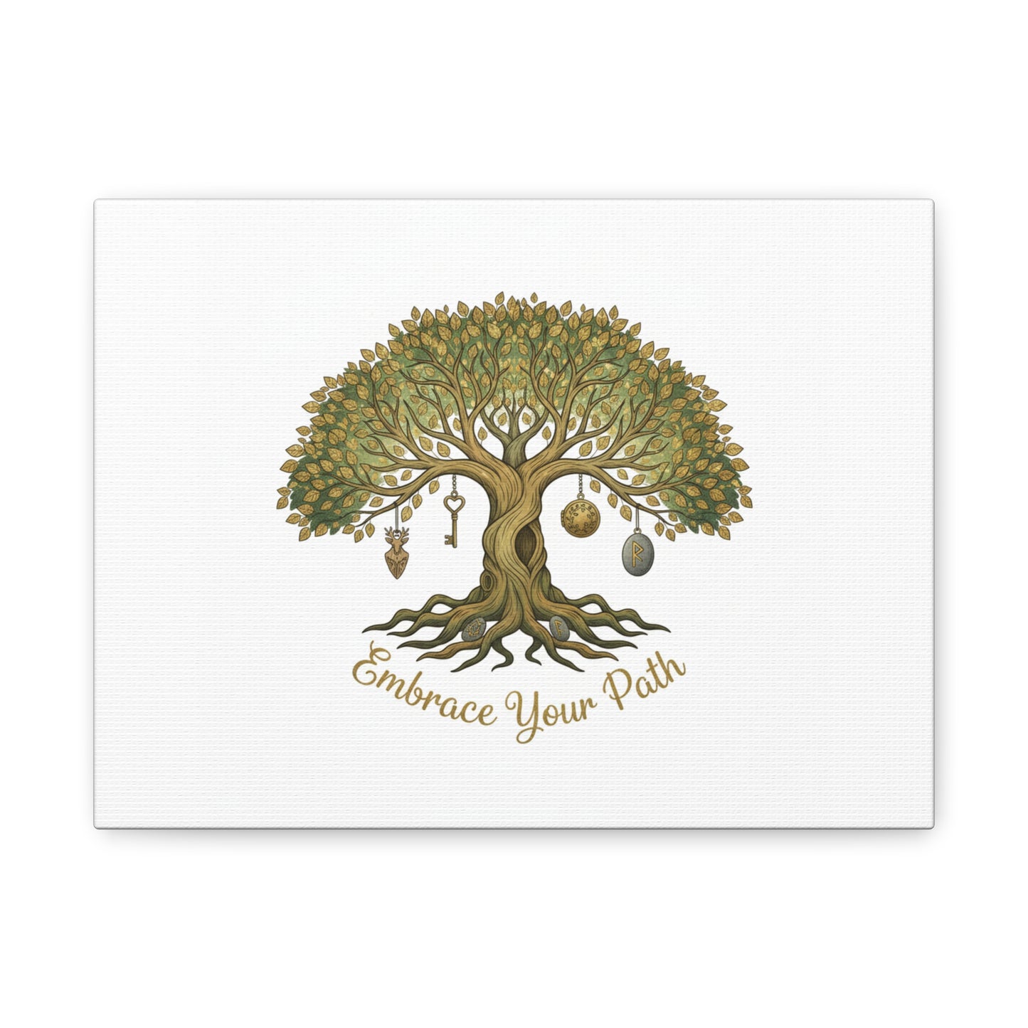 Embrace Your Path Tree Canvas Wall Art