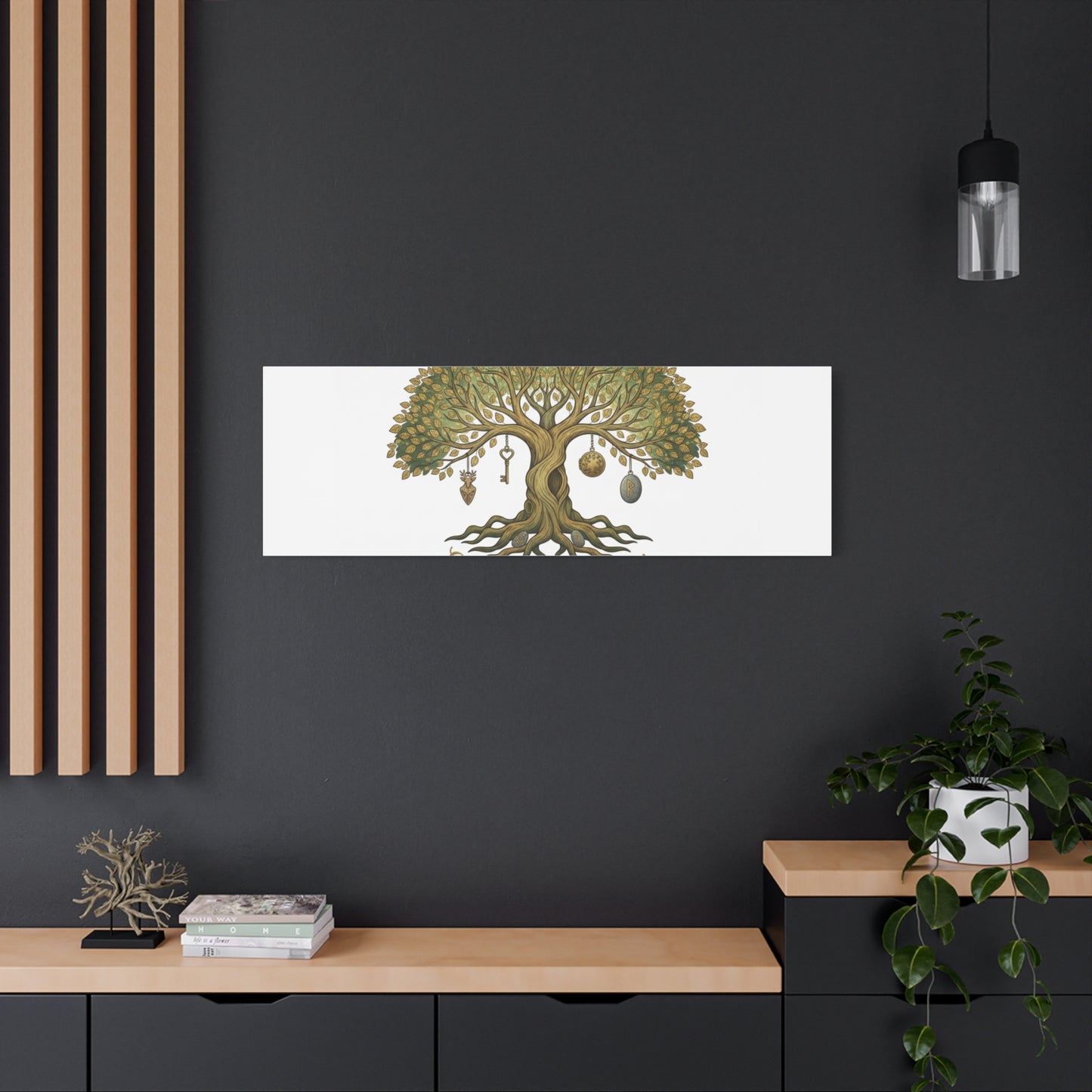 Embrace Your Path Tree Canvas Wall Art