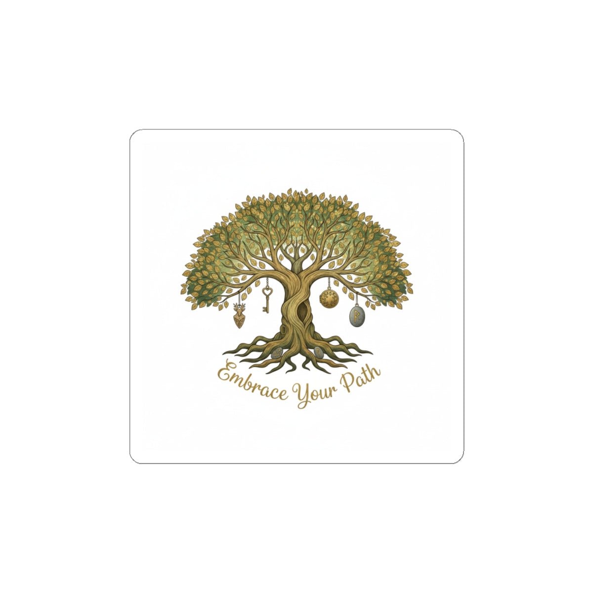 Embrace Your Path Tree Sticker — Inspirational Kiss-Cut Decal - Native Salt Scrubs