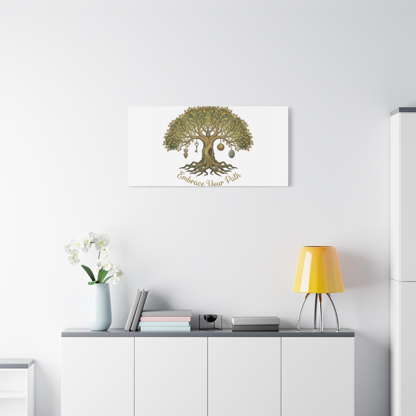 Embrace Your Path Tree Canvas Wall Art