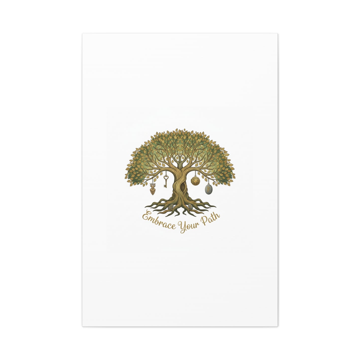 Embrace Your Path Tree Canvas Wall Art