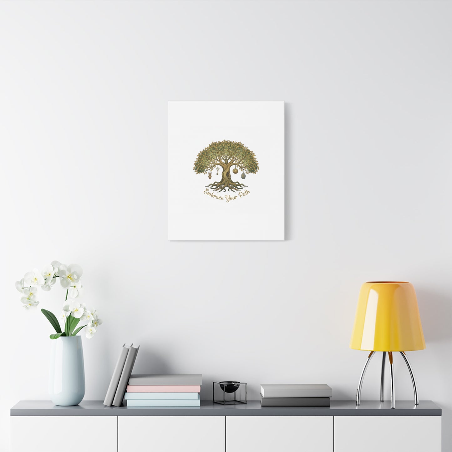 Embrace Your Path Tree Canvas Wall Art