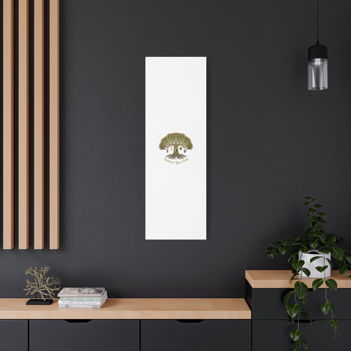 Embrace Your Path Tree Canvas Wall Art