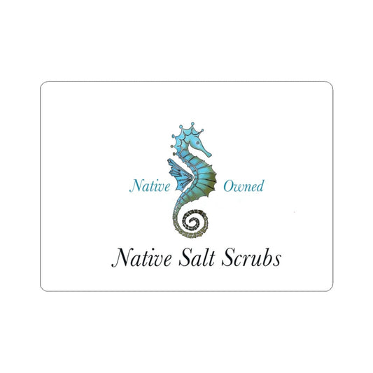 Salty the Sea Horse Kiss-Cut Sticker — Cute Nautical Seahorse Decal - Native Salt Scrubs