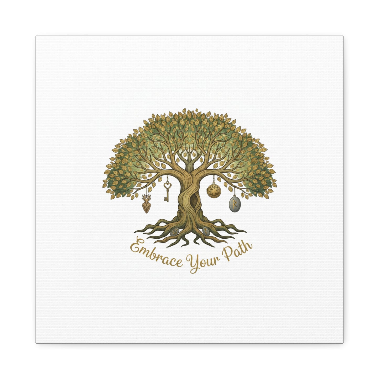 Embrace Your Path Tree Canvas Wall Art