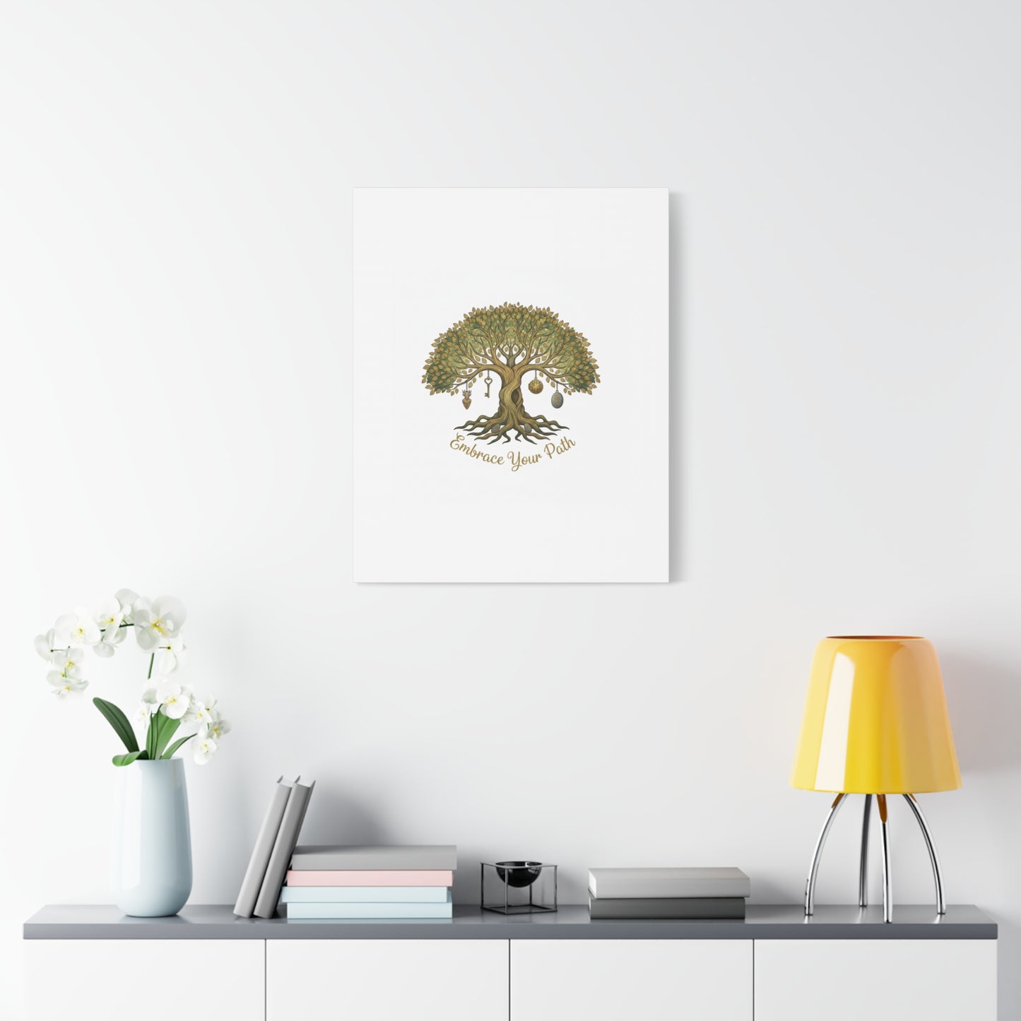 Embrace Your Path Tree Canvas Wall Art