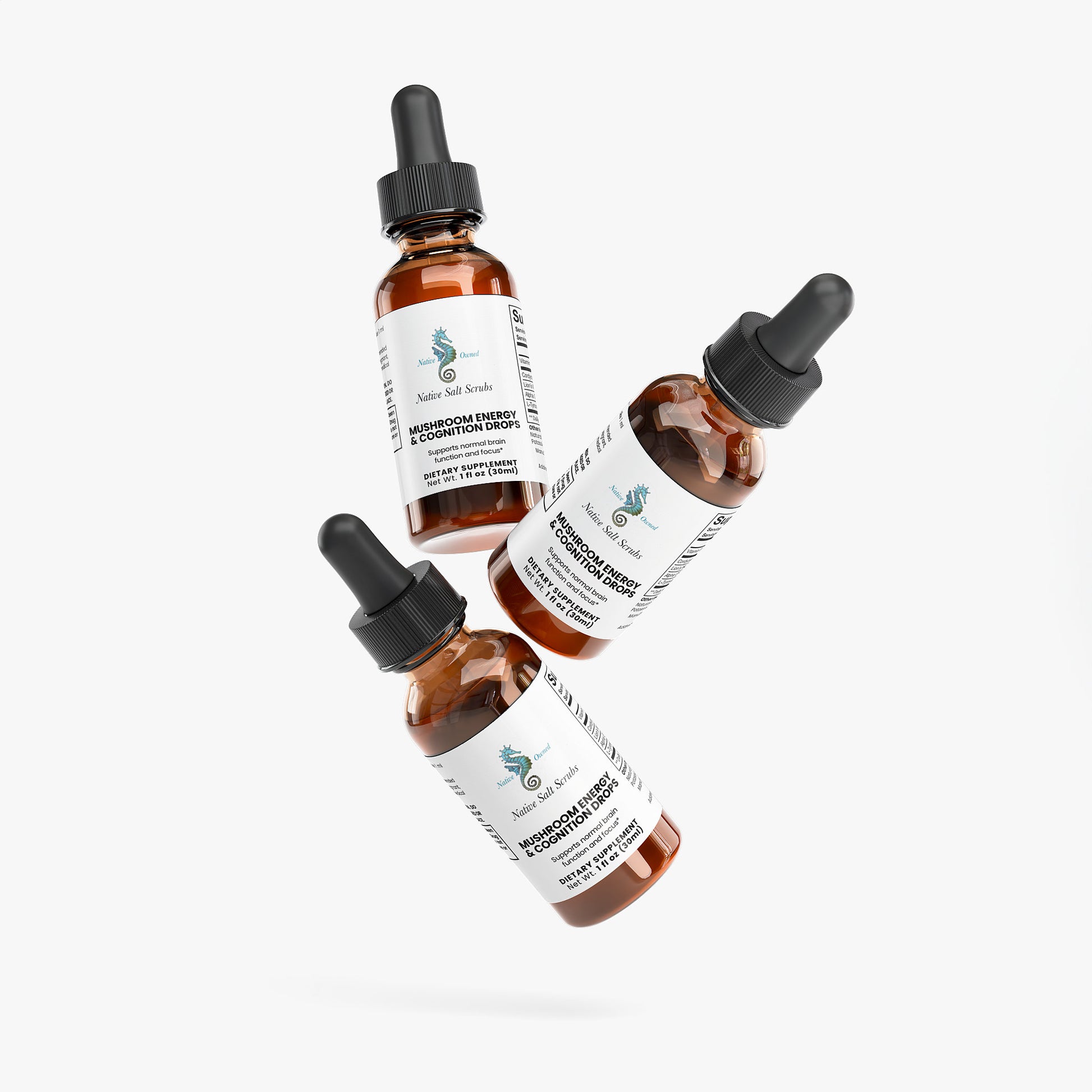 Mushroom Energy & Cognition Drops - Native Salt Scrubs