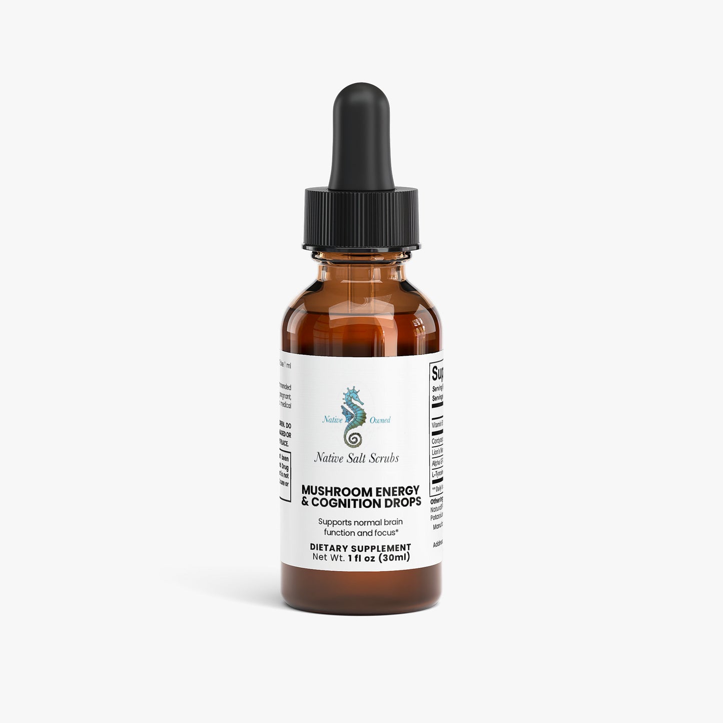 Mushroom Energy & Cognition Drops - Native Salt Scrubs