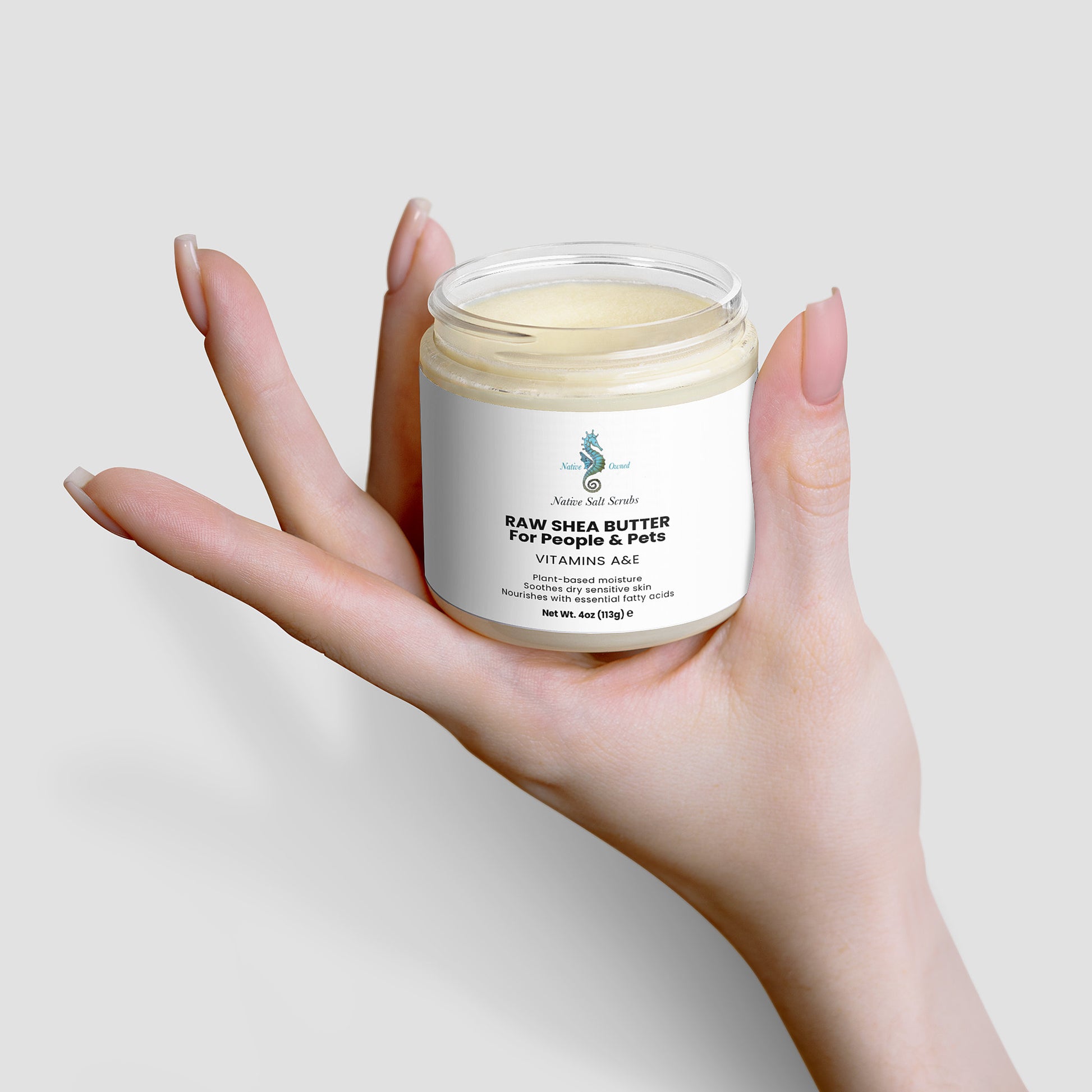 Raw Shea Butter FOR PEOPLE & PETS - Native Salt Scrubs