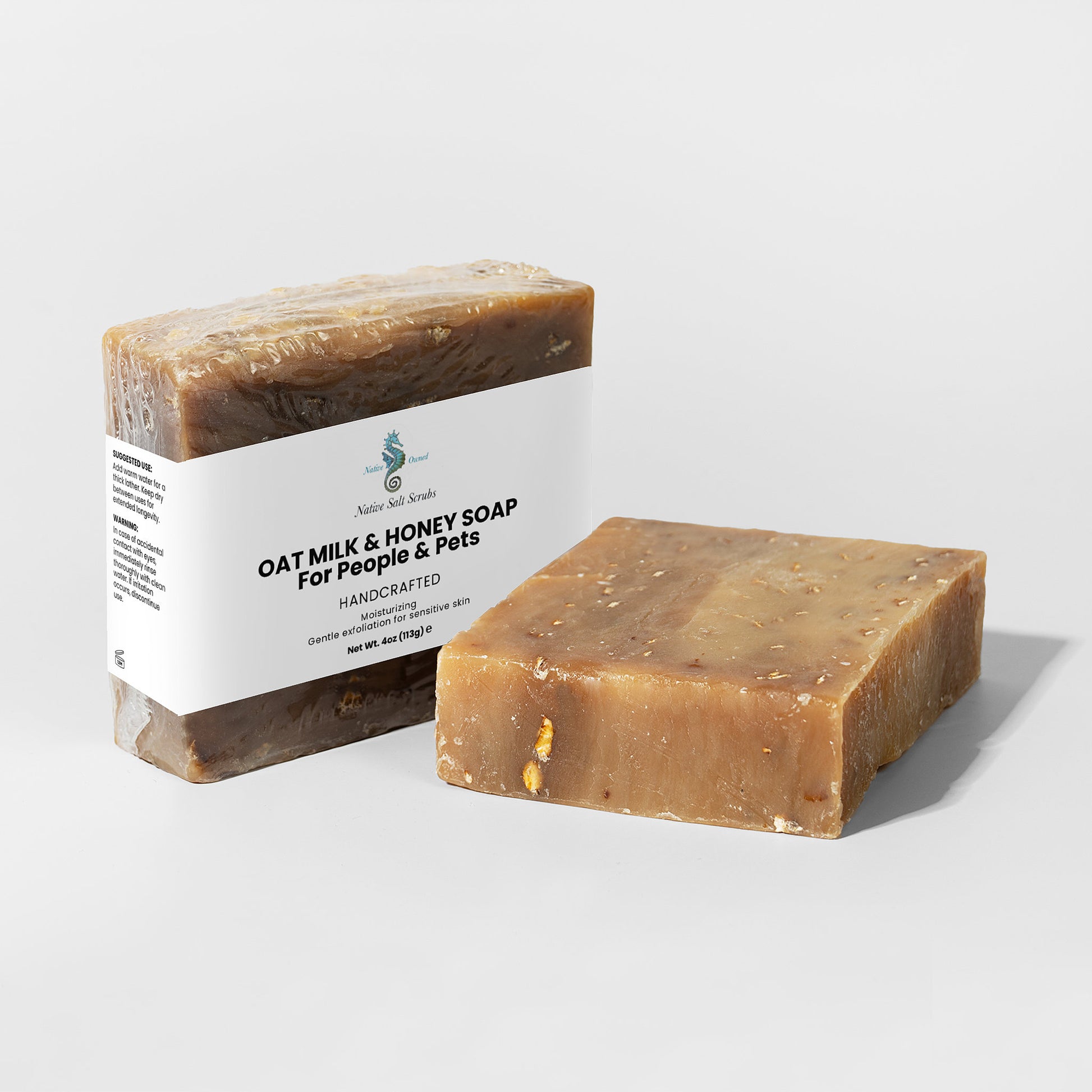 Oat Milk Honey Soap — Gentle Bar Soap for People & Pets - Native Salt Scrubs