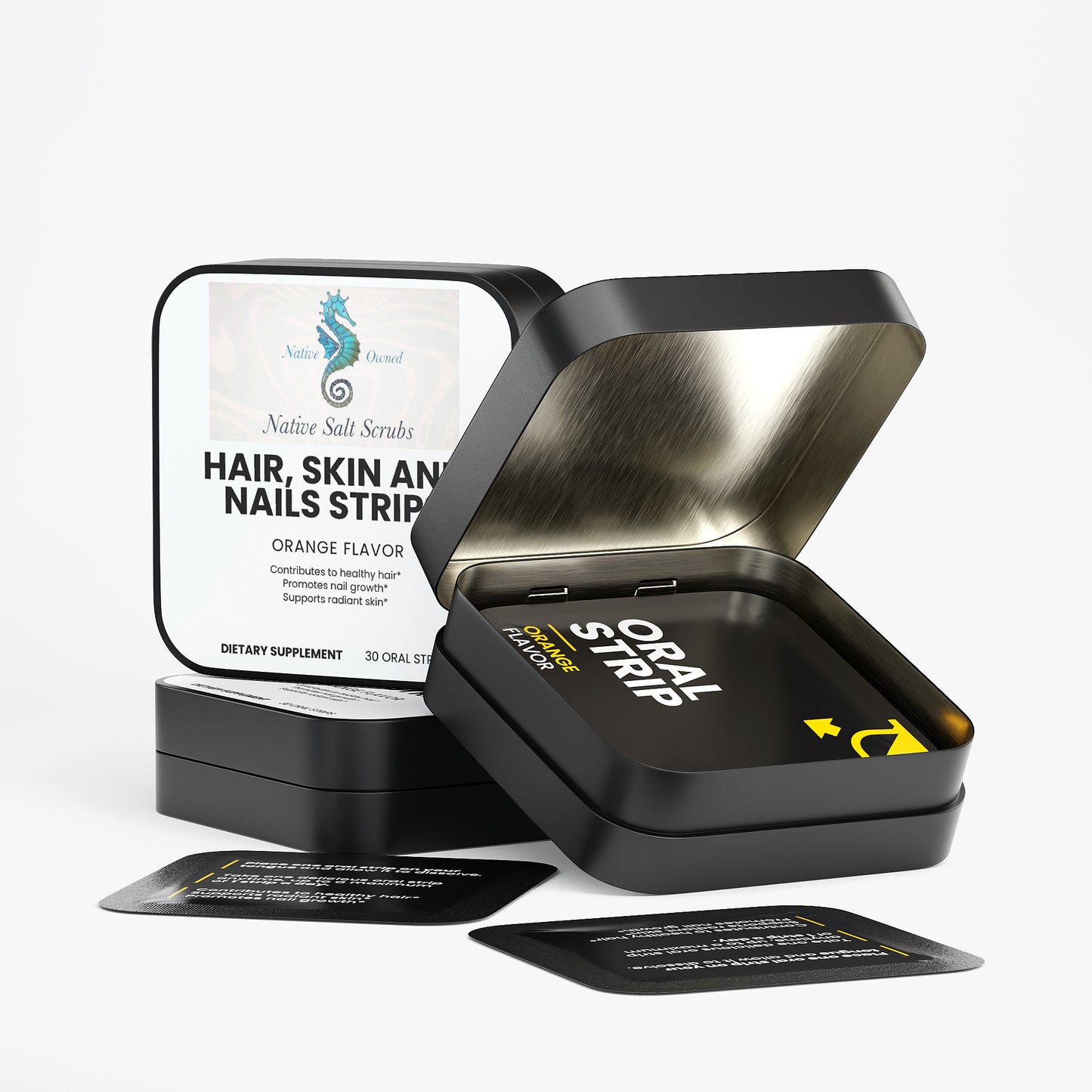 Hair, Skin and Nails Strips - Native Salt Scrubs
