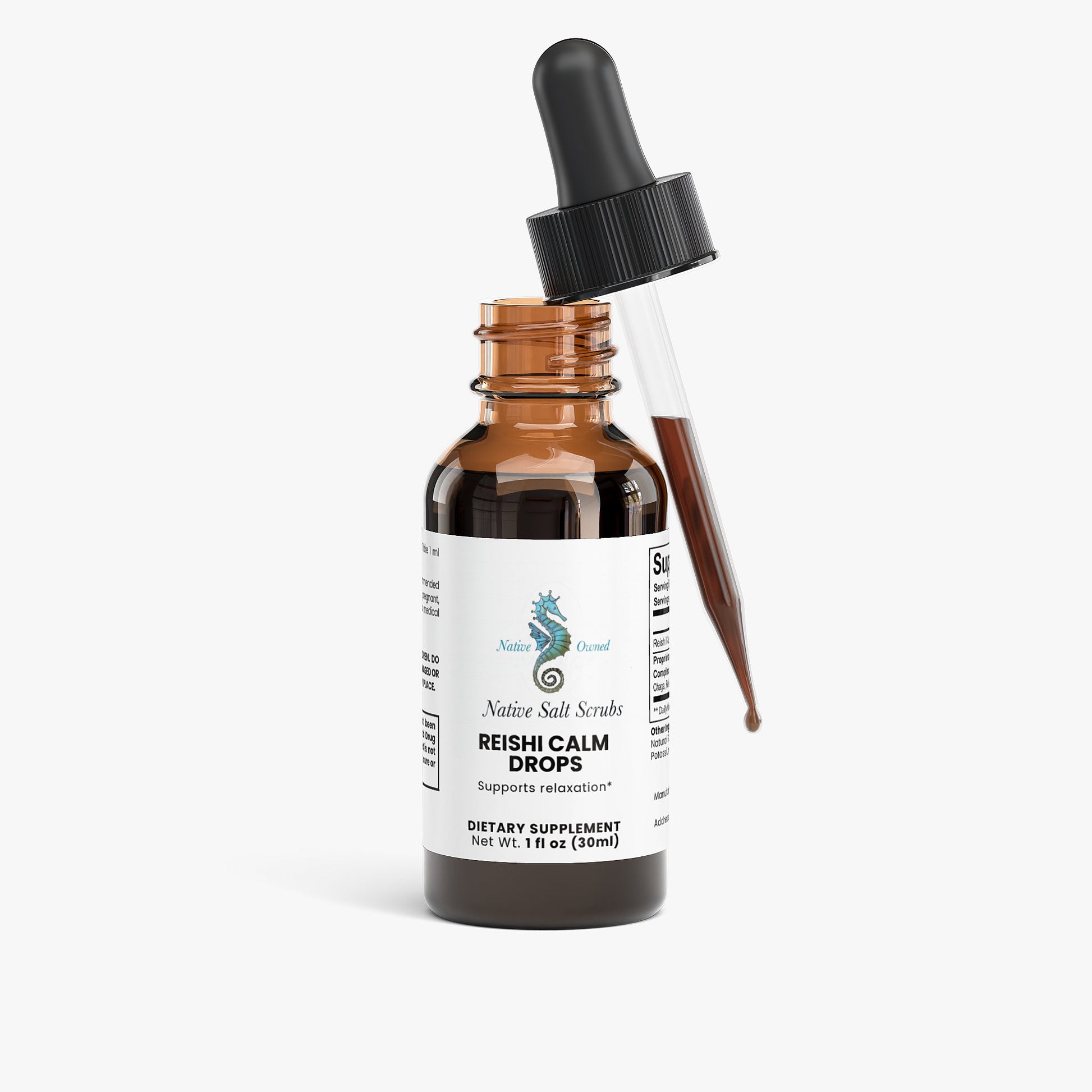 Reishi Calm Drops - Native Salt Scrubs