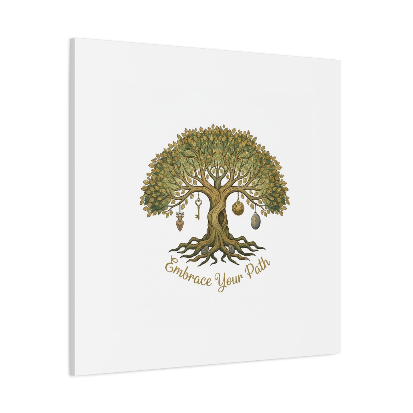 Embrace Your Path Tree Canvas Wall Art