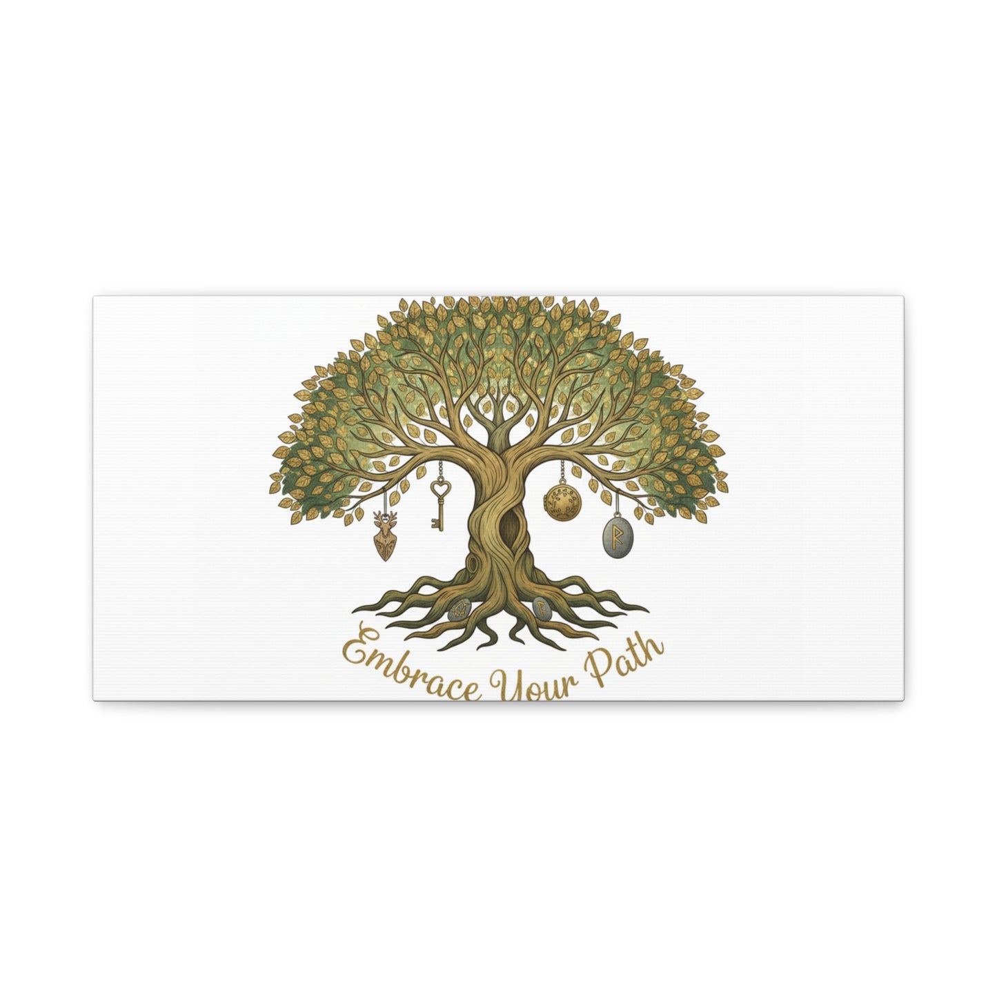 Embrace Your Path Tree Canvas Wall Art