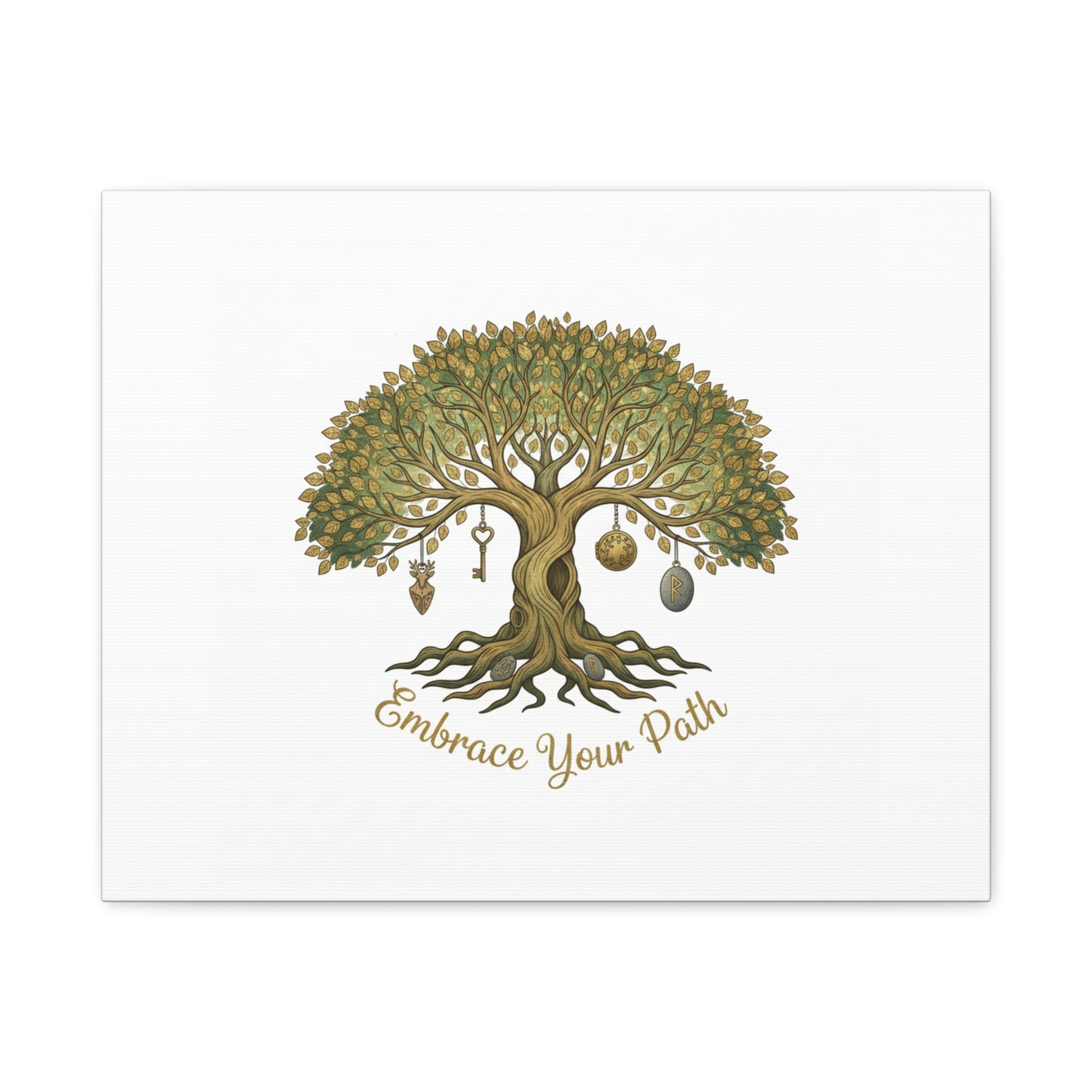 Embrace Your Path Tree Canvas Wall Art
