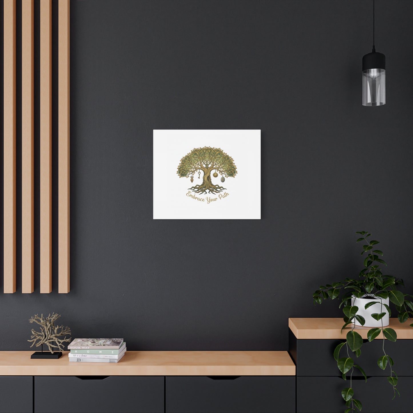 Embrace Your Path Tree Canvas Wall Art