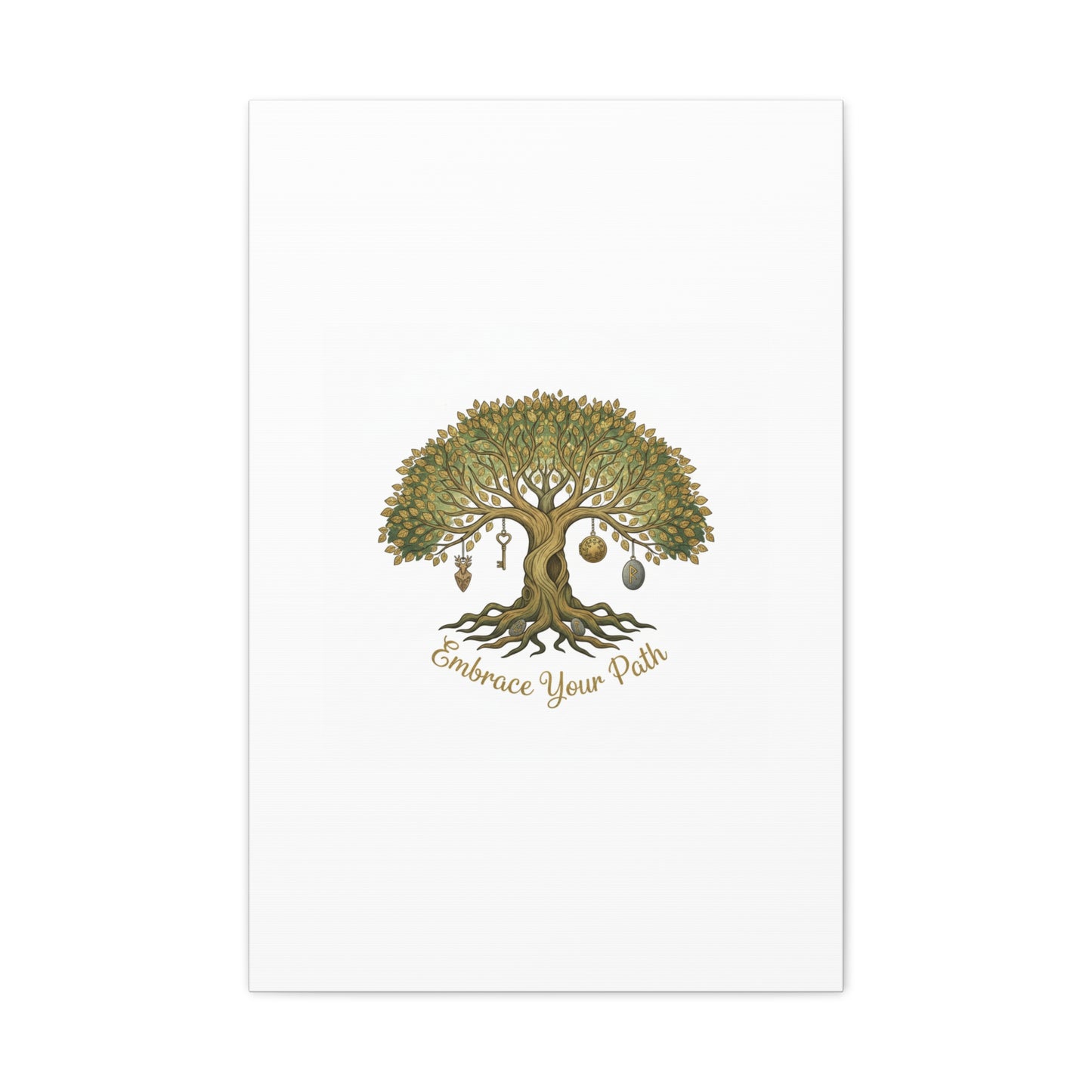 Embrace Your Path Tree Canvas Wall Art