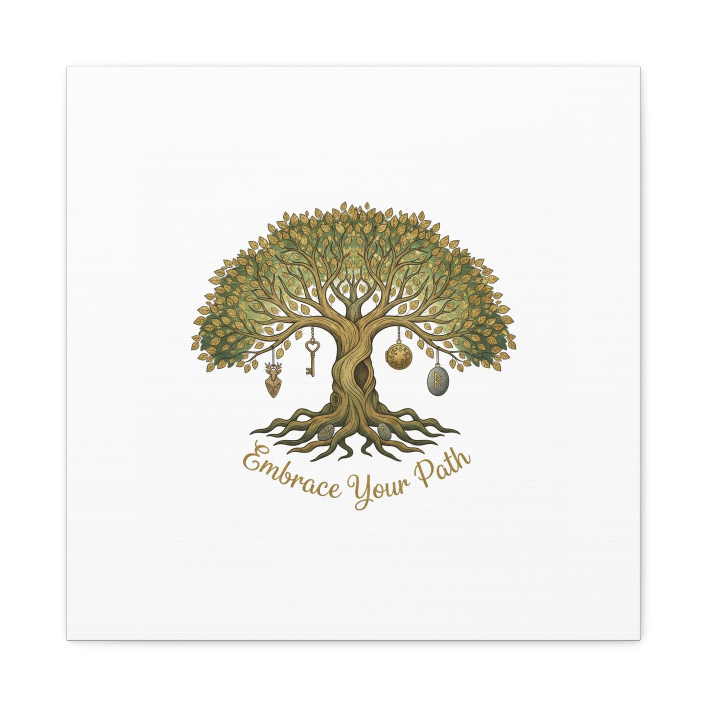 Embrace Your Path Tree Canvas Wall Art