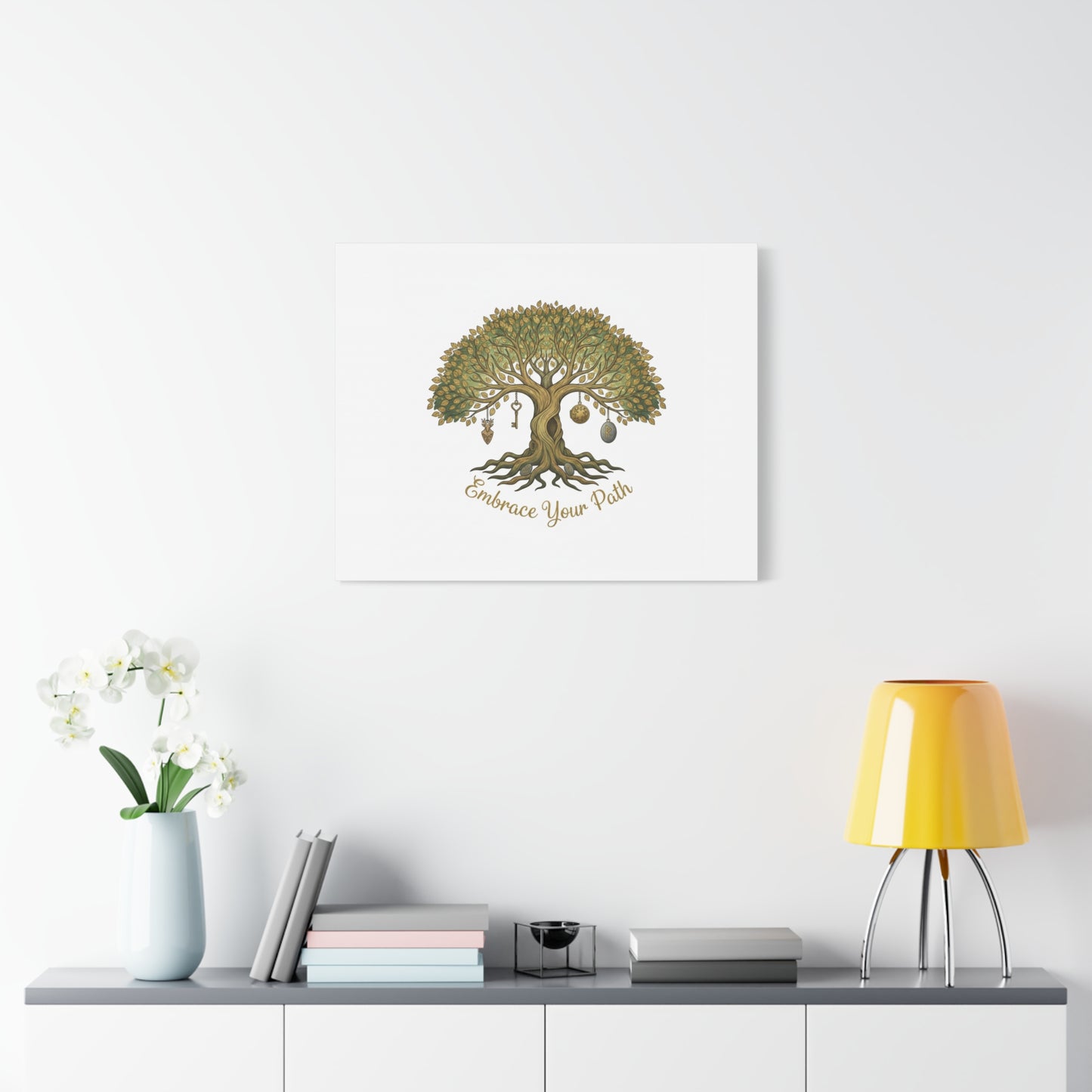 Embrace Your Path Tree Canvas Wall Art