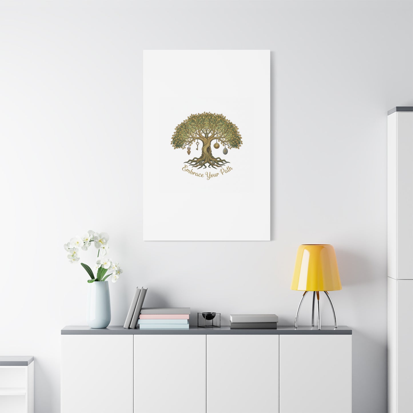 Embrace Your Path Tree Canvas Wall Art