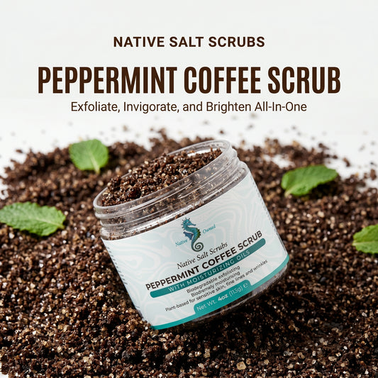 Peppermint Coffee Scrub — Natural Exfoliating Body Scrub - Native Salt Scrubs