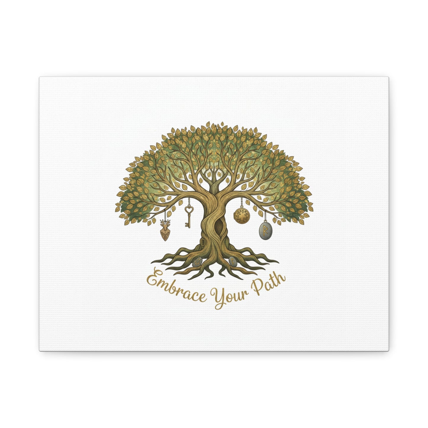 Embrace Your Path Tree Canvas Wall Art