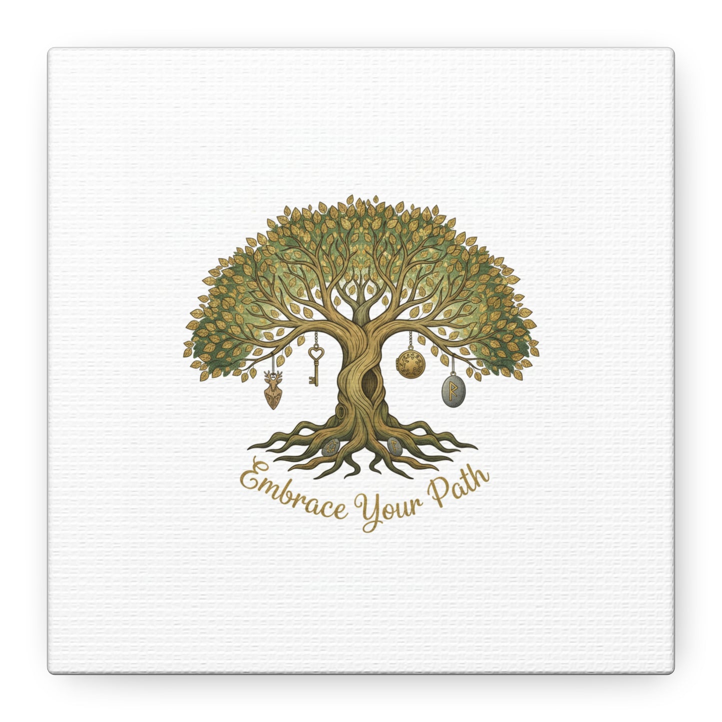 Embrace Your Path Tree Canvas Wall Art