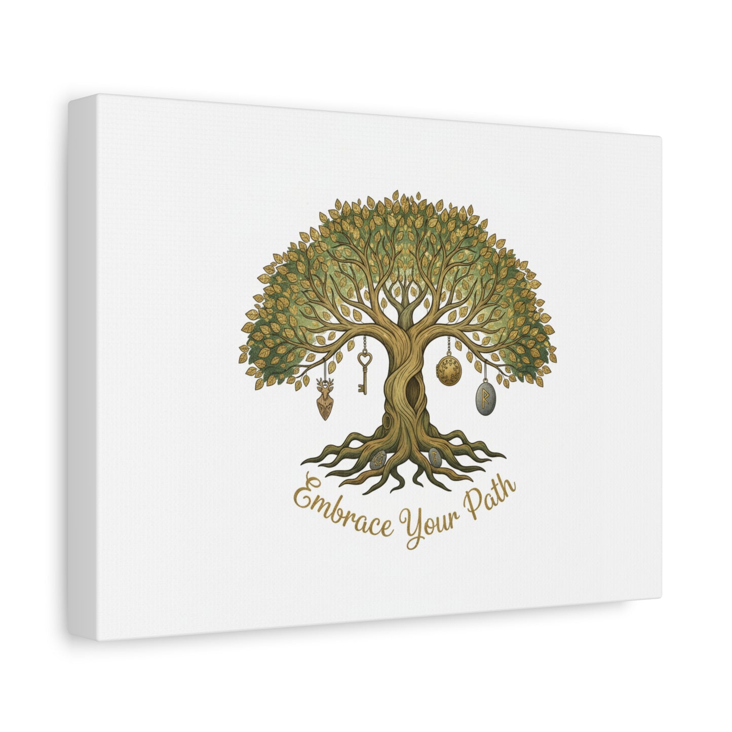 Embrace Your Path Tree Canvas Wall Art