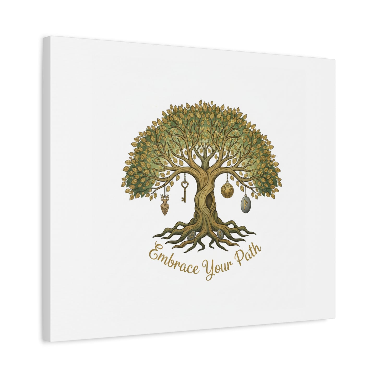 Embrace Your Path Tree Canvas Wall Art